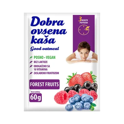 Ovsena Kasa Prava Sumsko Voce Unac 60 g