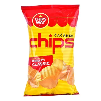 Chips Way Cips Cacanski Rebrasti 280 g