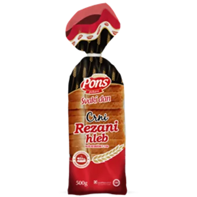 Hleb Ms Crni Rezani Hleb Ms 500 g