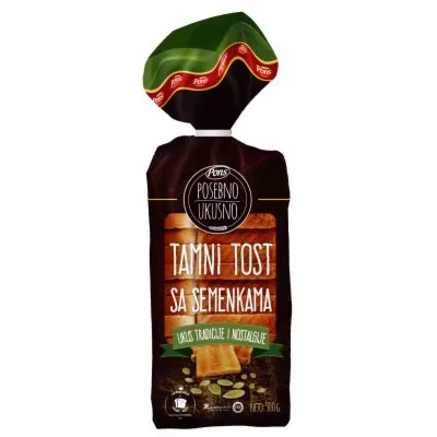 Hleb Tost Tamni Sa Semenkama Pons 500 g