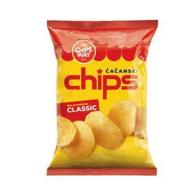 Čačanski Chips Cips Cacanski Classic Chips Way Nelt 150 g