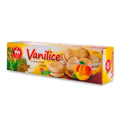 Bezglutenske Vanilice Sa Kajsijom Aleksandrija 180 g