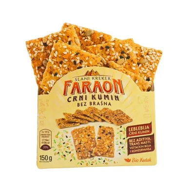 Slani Kreker Faraon Crni Kumin 150 g