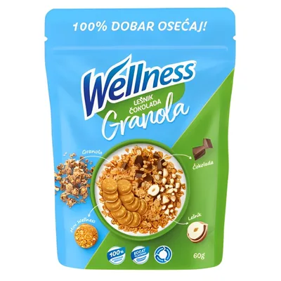 Ovsena Granola Lešnik I Čokolada Drbrado 72 g