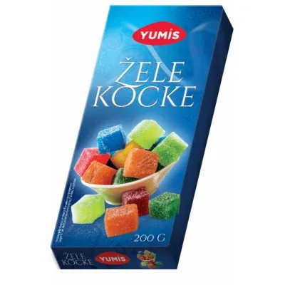 Zele Kocke Mix Yumis 200 g