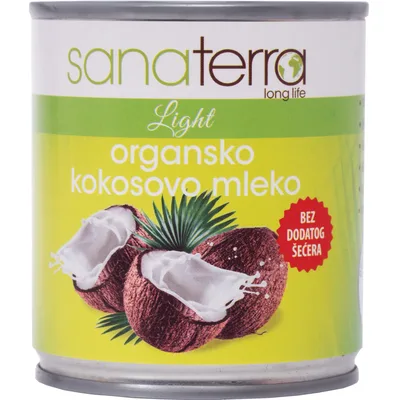 Mleko Kokosovo Organsko Sanat 200 ml