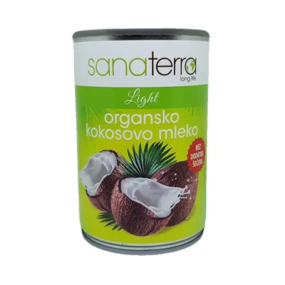 Mleko Org Kokosovo Sanaterra 400 ml