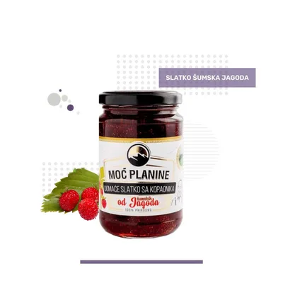 Slatko Od Divljih Šumska Jagoda Moć Planine 380 g