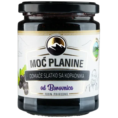 Slatko Od Divljih Borovnica Moć Planine 380 g
