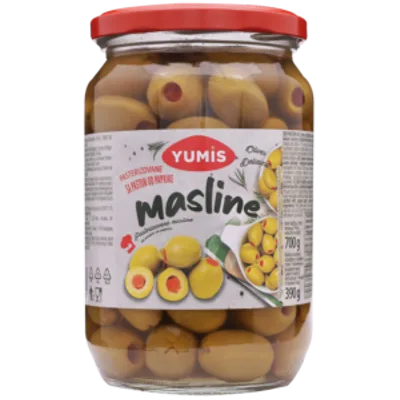 Masline Zelene Bez Koštice Yumis 700 g