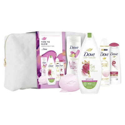 Dove Set W (deo Dush Sapun Pufna) 4 kom