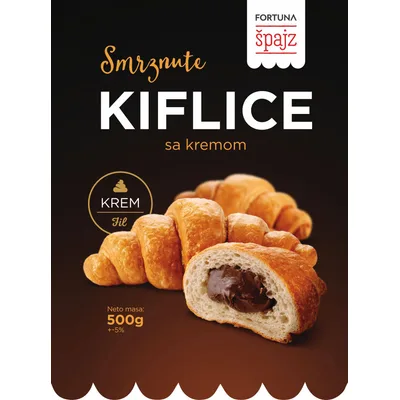 Smrznute Kiflice Sa Kremom Fortuna 500 g