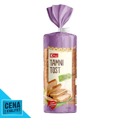 Fortuna Hleb Tost Tamni 500 g