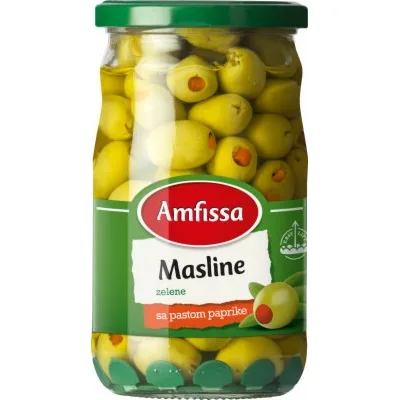 Fortuna Masline Zelene Sa Paprikom 680 g