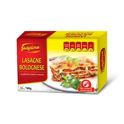 Lasagne Bolognese Sa Pilecim Belim Mesom Pikolina 700 g