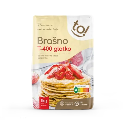 Brasno Psenicno Pivnicko T400 Glatko 1 kg
