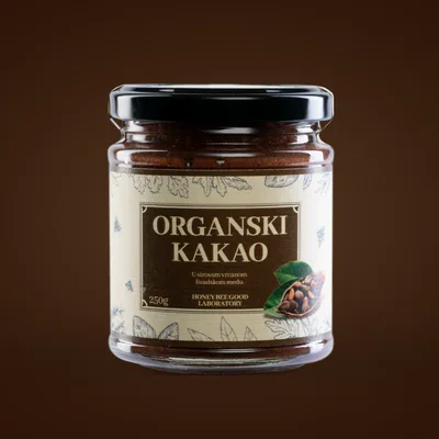 Med Vrcani Sa Sirovim Organskim Kakao Honey Bee Good 250 g