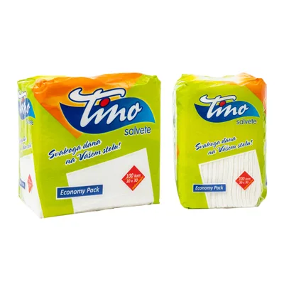 Salvete Jednoslojne 30x30 Салфеткие Бумажные 100 Шт 30х30