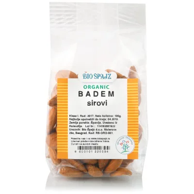 Badem Sirovi 100 g