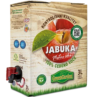 Sok Od Jabuke 100% Prirodni Kutija Greeny 3 L