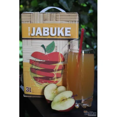 Ceđeni Sok Od Jabuke 100% Staklo Greeny 1 L
