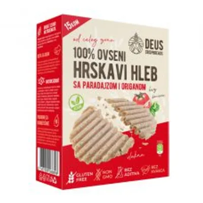 Hleb Hrskavi Ovseni Sa Paradajzom I Origanom Deus 150 g