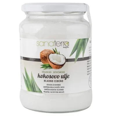 Ulje Kokosovo Organsko Devičansko Sanaterra 560 g