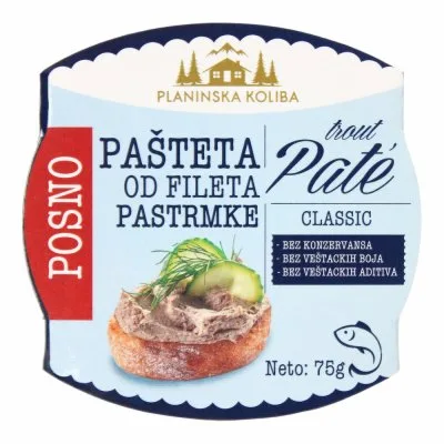 Pašteta Od Fileta Pastrmke Planinska Koliba 75 g