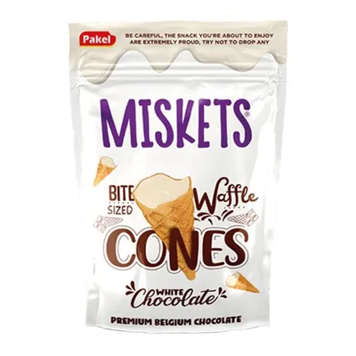 Mini Korneti Punjeni Mlecnom Cokoladom Miskets 120 g