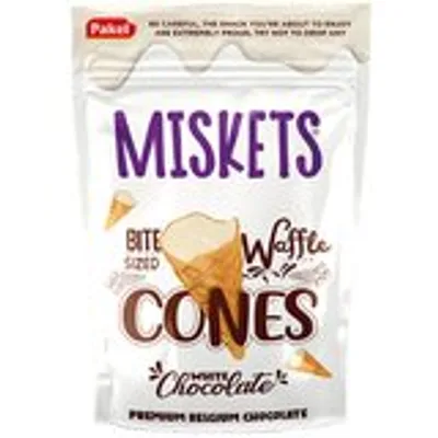 Mini Korneti Punjeni Belom Cokoladom Miskets 120 g