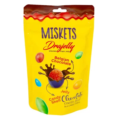 Miks Vocnih Bombona Preliven Mlecnom Cokoladom Miskets 120 g