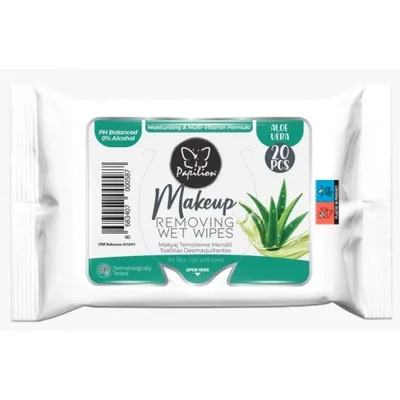 Vlažne Maramice Papilion Make Up Aloe Vera