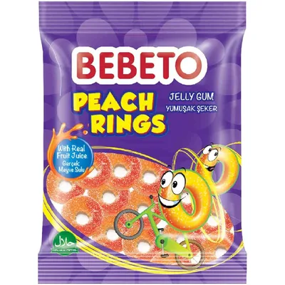 Bomb.Peach Rings 80 g