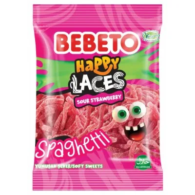 Bombone Bebeto Spaghetti Strawberry 1 kg