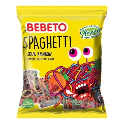 Bombone Spaghetti Rainbow Bebet 80 g