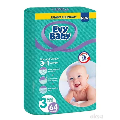 Pelene Evy Baby Jumbo 3 Midi 5 9 kg