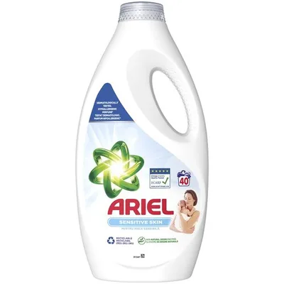 Ariel Deter. Lnd Liquid Sensitive 40 Pranja Nelt 2 L