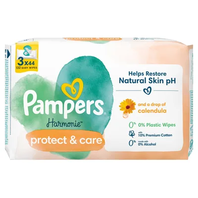 Pampers Vlažne Maramice Baby Calendula 3x44