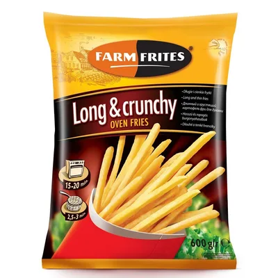Smrznuti Pomfrit Long And Crunchy 8mm Farmfrites Tisacoop 600 g