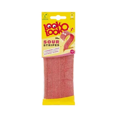 Bombone Gumene Look O Look Stripes Strawberry 80 g