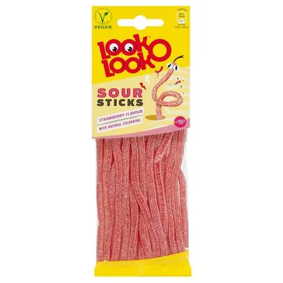 Bombone Looko Looko Sour Stick Strawberry 90 g