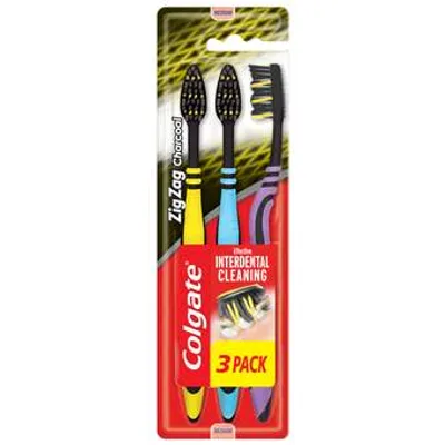 Palmolive Zubna Cetkica Colgate Zig Zag Charcoal 3 Pack