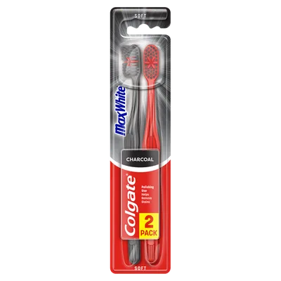 Palmolive Zubna Cetkica Colgate Max White Charcoal Duopack