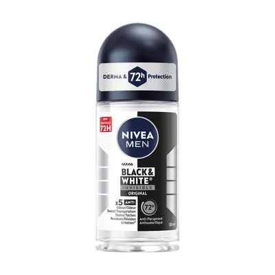 Nivea Dezodorans Rollon Men Blackwhite 85970 Invisible 50 ml