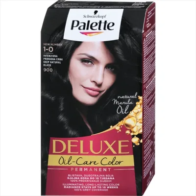 Boja Za Kosu Palette Deluxe 1-0 900 Int.Prirodno Crna