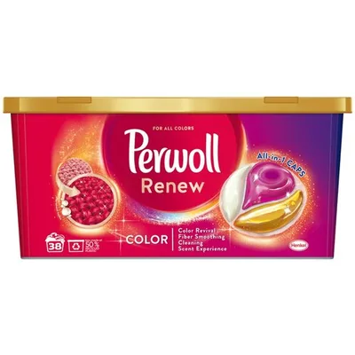 Perwoll Det. Renew Caps Color 38wl