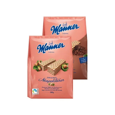 Napolitanke Manner Mleko - Lesnik 125 g