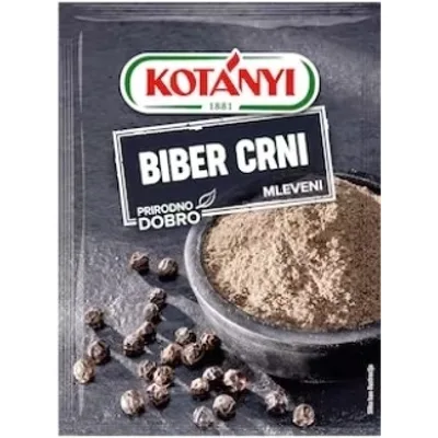 Kotanyi Biber Crni Mleveni Kesica 17 g