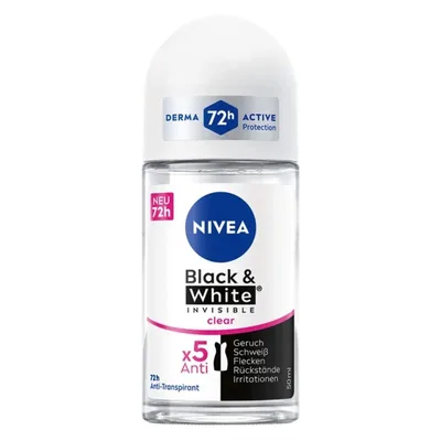 Nivea Deo Roll On Black&white Clear Female 50 ml