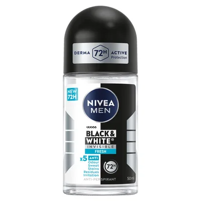 Nivea Dezodorans Rollon Fresh Blackwhite 50 ml